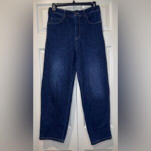 Pilcro Anthropologie Jeans Womens Blue Denim Wide Leg Baggy Loose EUC. Size 27